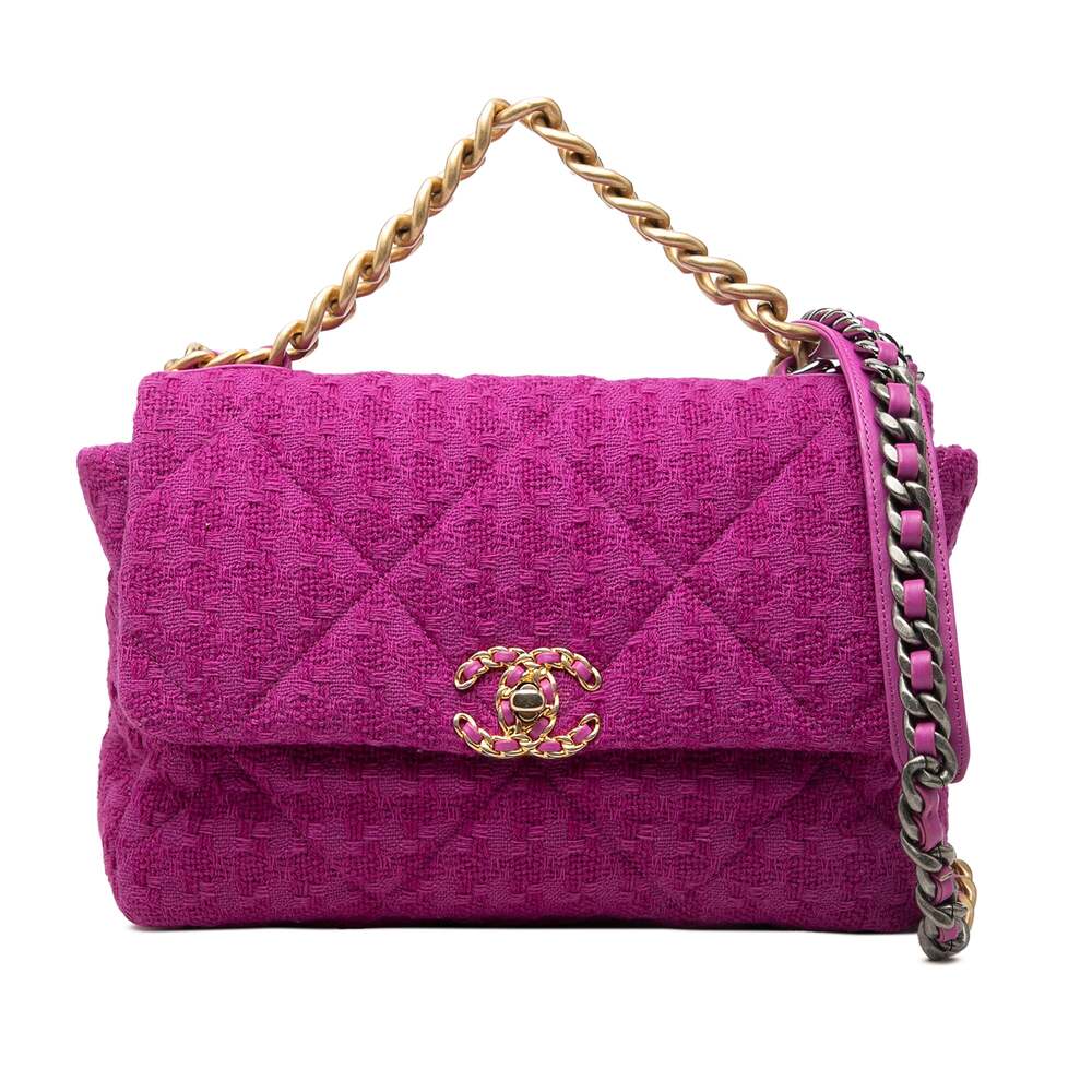 Chanel 19 Flap Bag Quilted Denim Large #327400C47B
